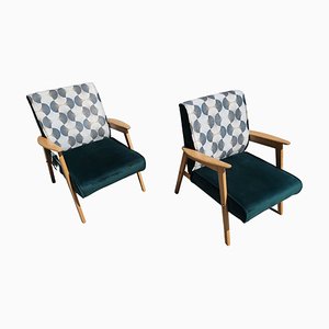 Set of Mid-Century Modern Armchairs, Yugoslavia, 1960s