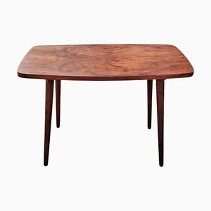 Small Mid-Century Modern Side Table with Walnut Veneer Top, Denmark, 1960s