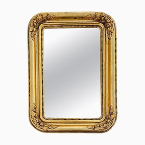 Grand Miroir à Facettes Biedermeier en Bois Doré, 1840s