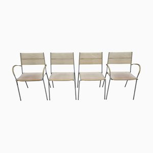 Vintage Italian Dining Chairs by Tito Agnoli for Bonacina, 1990s, Set of 4