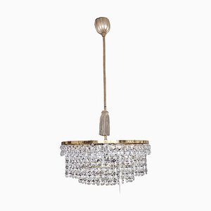Mid-Century Modern Crystal Chandelier attributed to Bakalowits, Austria, 1960s