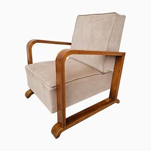 Art Deco Armchair in Walnut, Austria, 1920s