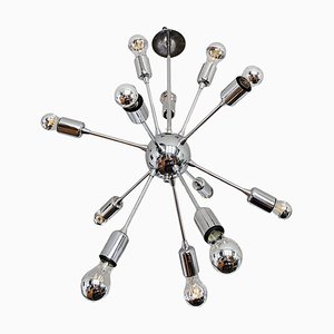 Space Age 12-Arm Sputnik Chandelier in Chrome, Austria, 1980s