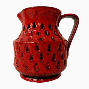 Italienische Erdbeer Keramik Vase oder Krug von Fratelli Fanciullacci für Bitossi, 1960er