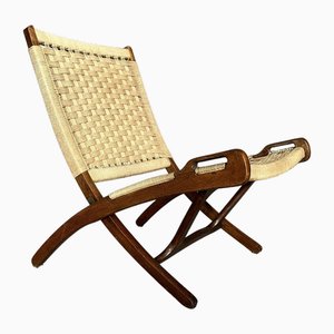 Lounge Chair with Rope Seats and Backrest, 1960s