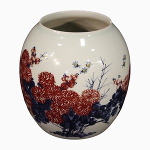 Vaso in ceramica dipinta, Cina, inizio XXI secolo