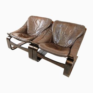 Fauteuils Kroken attribués à Ake Fribyter pour Nelo Möbel, Suède, 1970s, Set de 2