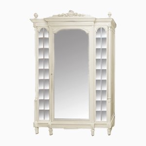 Louis XVI Style Mirror Door Armoire