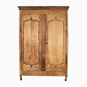 French Hand-Carved Fruitwood Armoire