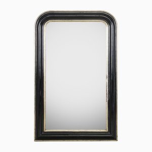 Miroir Napoléon III Noir et Doré, 19ème Siècle