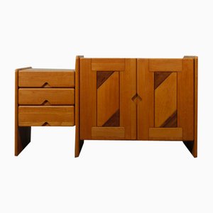 Credenza Fagus in olmo di Søren Nissen & Ebbe Gehl per Meubles Seltz, anni '90