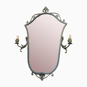 Grande Applique Miroir en Tole, Italie, 1950s
