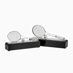 Trofei da tennis vintage placcati in argento, anni '70, set di 2