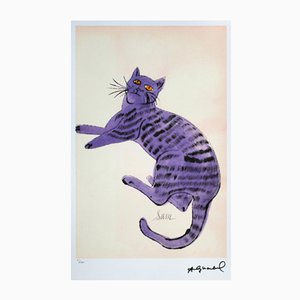 Andy Warhol, Lunar Cat, Litografia offset, anni '60