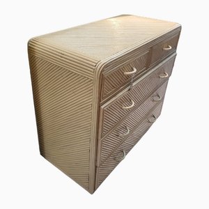 Vintage Spanish Bamboo Chest of Drawers