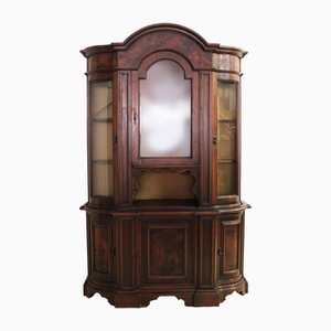 Walnut Display Cabinet, 1900s