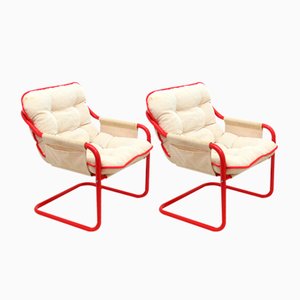 Chaises Vintage Tubulaires, 1970s, Set de 2