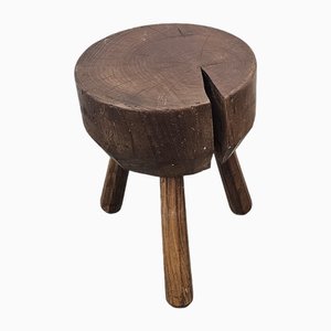 Tabouret Tripode Vintage Brutaliste