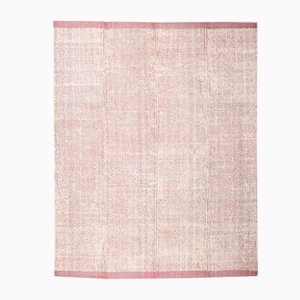 Tappeto Kilim vintage beige e fucsia, Turchia