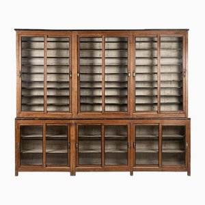 Antique Teak Bookcase with Patina