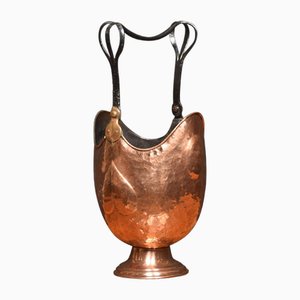 Arts and Crafts Copper Coal Bucket