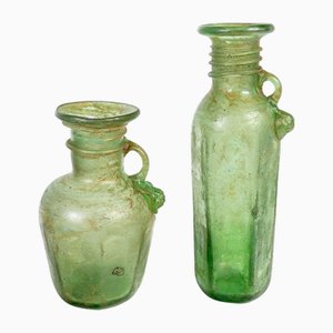 Vasen aus mundgeblasenem Glas im Stil von Scavo, 1950er, 2er Set