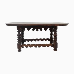 Table Ovale Antique en Bois