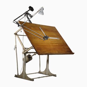 Antique Drafting Table from Kuhlmann, 1920s