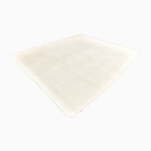 Tapis Kilim Vintage en Laine Neutre Beige et Ivoire