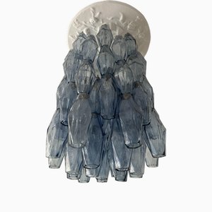Italian Pendant Lamp in Murano Poliedri Glass