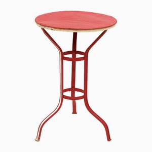 Painted Iron Garden Table in Cotton Candy Style, 1960s