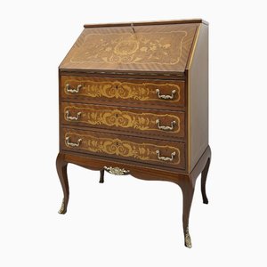 Vintage Writing Desk in Marquetry, 1930s