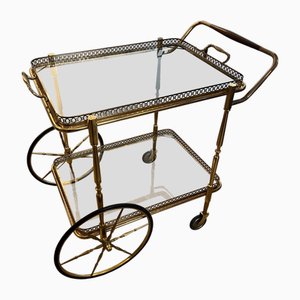 Small French Bar Cart with Lift Off Tray, 1960s