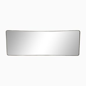 Specchio grande in ottone, Italia, anni '50