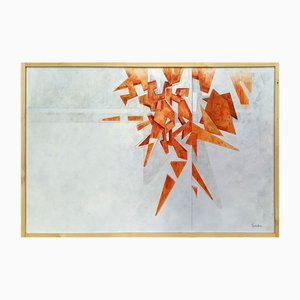 Julio Sendino, Dispersio, 2023, Huile sur Toile