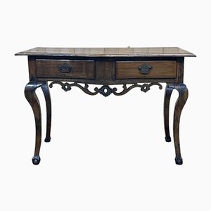 18th Century English Rustic Console in Chestnut and Cherry