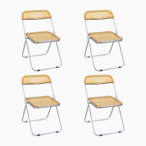 Plia Chairs by Giancarlo Piretti for Castelli, 1960s, Set of 4