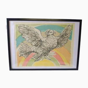 Pablo Picasso, Peace Dove, 1952, Lithography, Framed