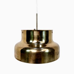 Brutalist Bumling Hanging Lamp in Brass by Anders Pehrson for Ateljé Lyktan, Sweden, 1960s