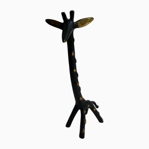 Brass Giraffe Figure by Walter Bosse, Austria, 1950s