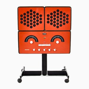 Radio Stéréophonique RR-126 Orange par Achille & Pier Giacomo Castiglioni pour Brionvega, 1960s