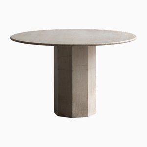 Travertine Dining Table, 1970s