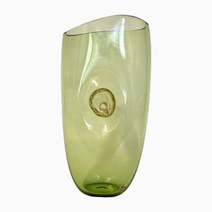 Murano Glass Vase with Gold Leaf Applications by Simone Cenedese, 1980s