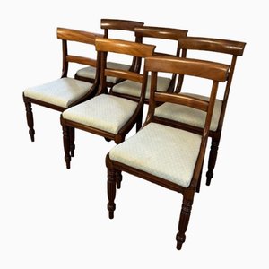Antique Regency Mahogany Dining Chairs, 1830, Set of 6