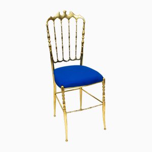 Italian Brass Chiavari Chair, 1950s