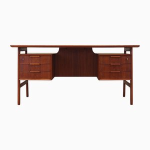 Dänischer Teak Schreibtisch von Omann Jun, 1970er