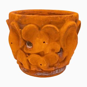 Vaso da fiori grande in terracotta di Walter Bosse, anni '50