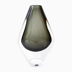 Scandinavian Art Glass Dusk Vase by Nils Landberg for Orrefors, Sweden, 1960s