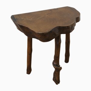 Sgabello rustico Slice of Live Edge Olmo