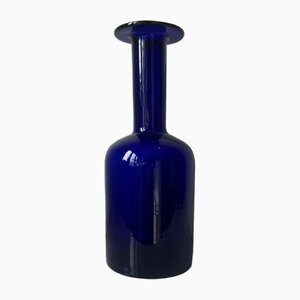 Vase Bleu par Otto Brauer pour Holmegaard